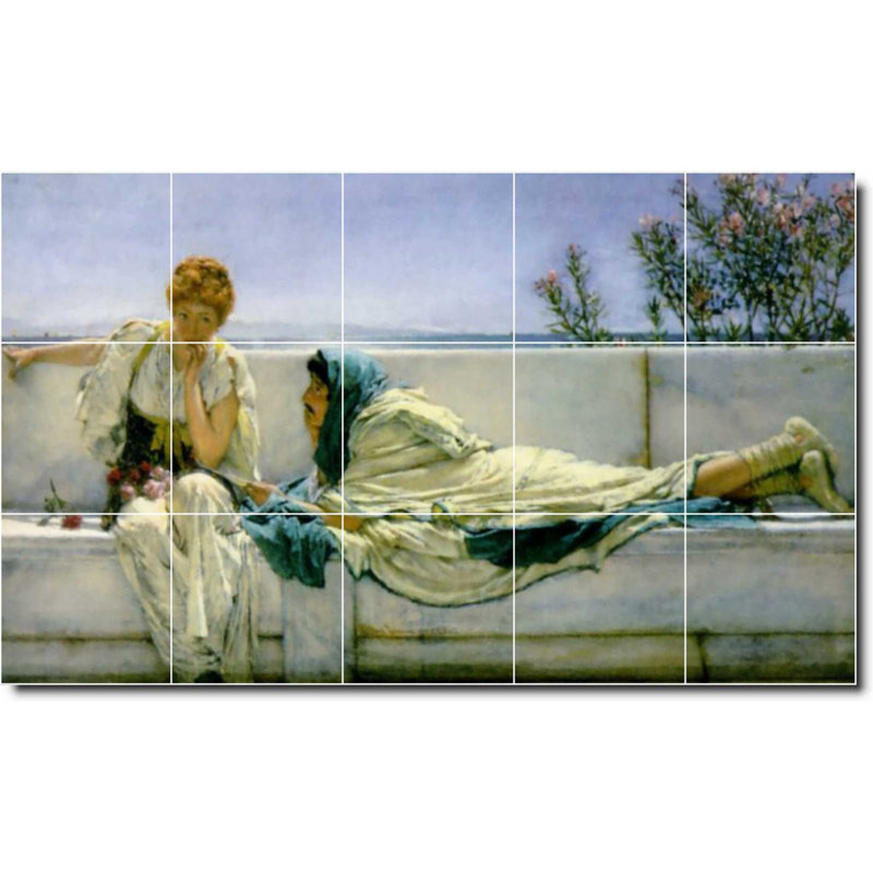 Carreau de peinture murale 40 po x 24 po 8 po x 8 po, Femme 171