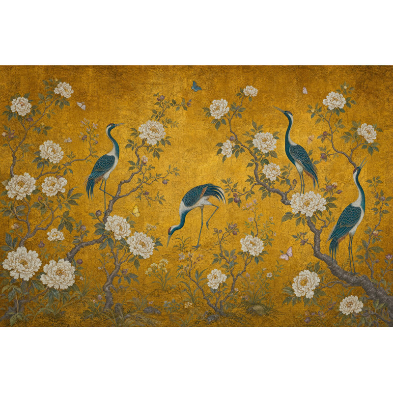 Papier peint amovible chinois Mute, Non-Woven Nonpasted, 140"x108"