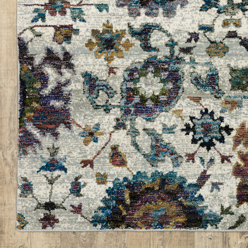 Tapis oriental en pierre Tuma, Rectangle 3 pi 3 po x 5 pi 2 po