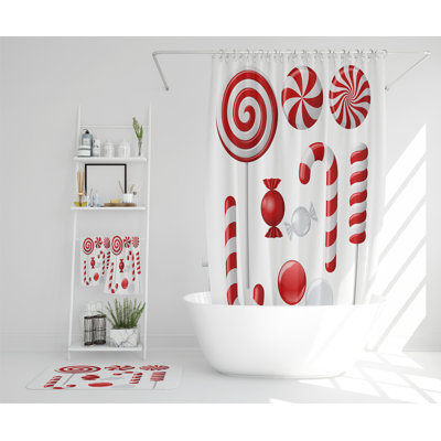 Orval Polyester Shower Curtain Set