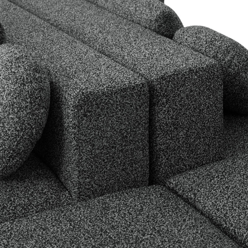 Canapé modulaire Boneless Couch, Noir