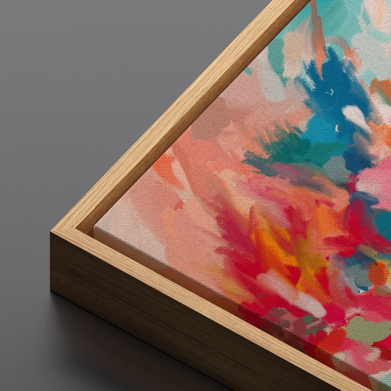 Impression d'art sur toile encadrée colorée, H 30 po x l 60 po, Naturel