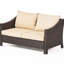 Table et patio brun - Tissu imperméable, cadre en fer Pe + confortable et brun,