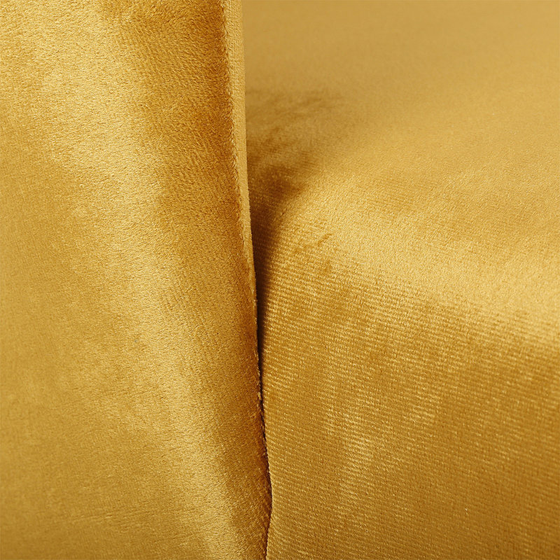 Emi Upholstered Barrel Chair, Gold