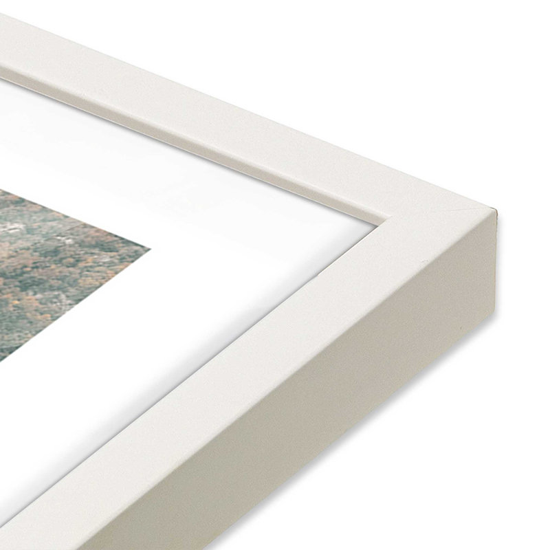 Imprimé Seaside Heights, Cadre simple blanc opaque, H 25 po x l 19 po x P 1,25 po