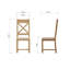 Oakham Cross Back Chair Fabric Seat