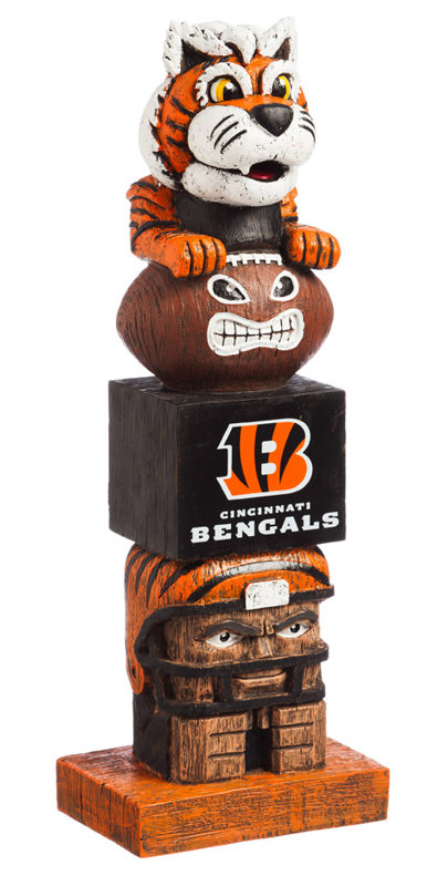 Statue NFL Tiki Totem Garden, Bengals de Cincinnati
