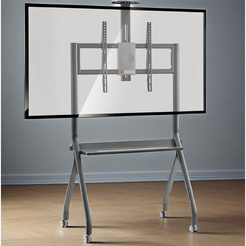 JYXCN Meuble télé mobile à hauteur réglable pour 42 à 75 po LCD DEL à écran plat plasma OLED jusqu'à 176 lb pour le salon et le bureau