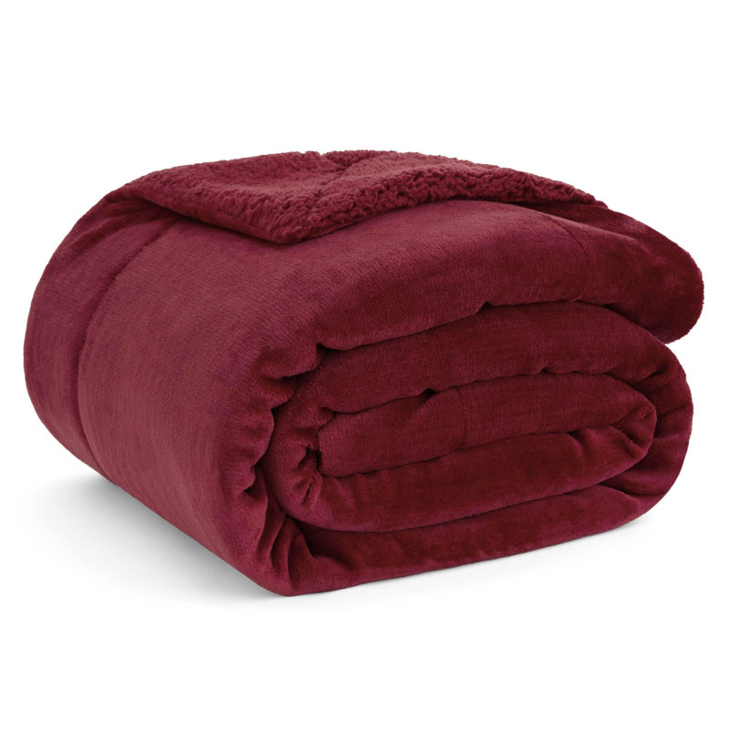 BedBedsure GentleSoft Sherpa Fleece Throw Blanket, Thick Cozy Comfort for Winter & Fall, Soft Fuzzy Blanket for Couch and Bed