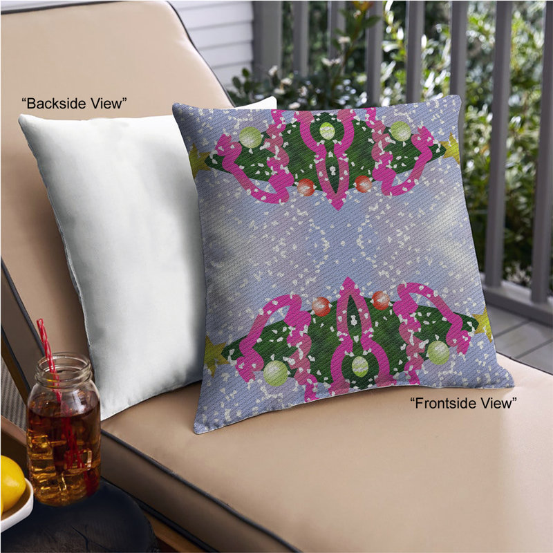 Abstract Throw Pillow, Synthetic