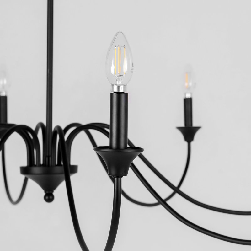 8-Light Dimmable 47" Width Classic/Traditional Chandelier