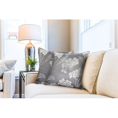Blossom Floral Square Throw Pillow Cover