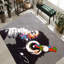 Tapis doux à poils doux avec motif floral et feuille complexe pour rehausser l'élégance de la décoration intérieure-957057973