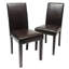 Ensemble de 2 chaises Parson rembourrées en similicuir de style urbain, durables et élégantes pour les intérieurs modernes-121054386