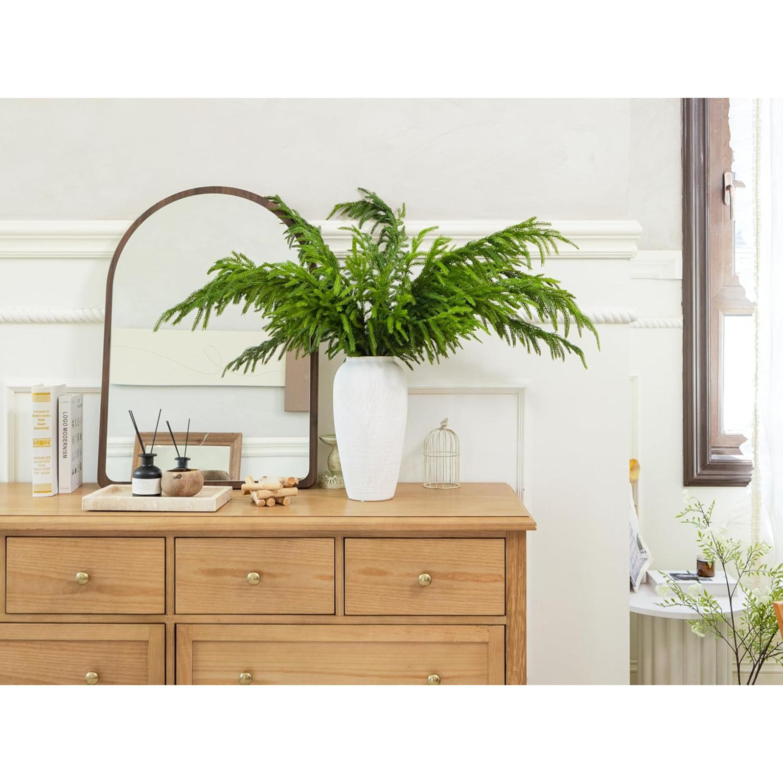 39" Norfolk Pine Branch