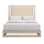 Pinstripe Solid Wood Bed-1462162833