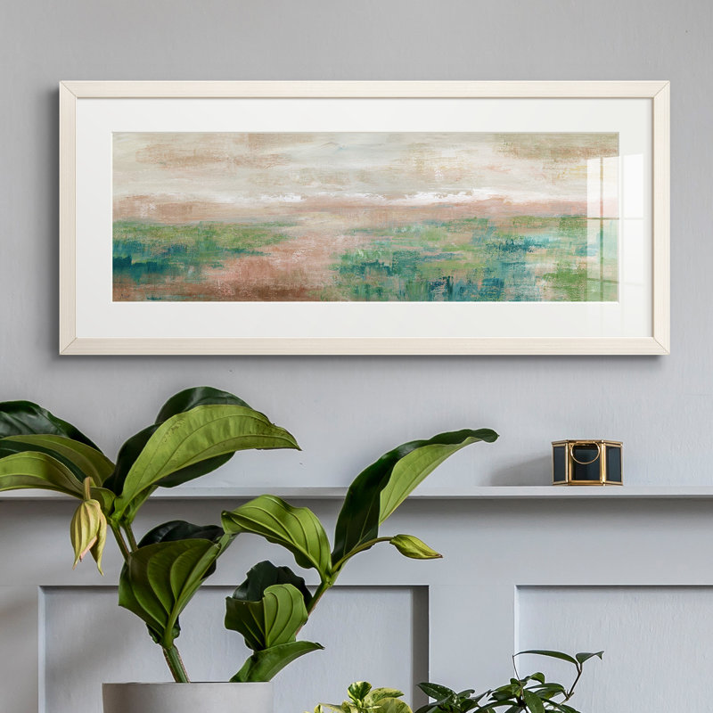 Peinture sur papier encadrée