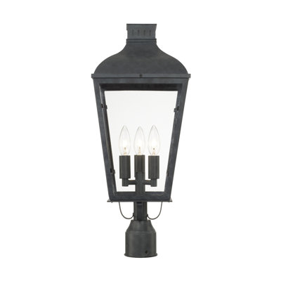 Tête de lanterne câblée à 1 lumière H 23 po Paonia Graphite