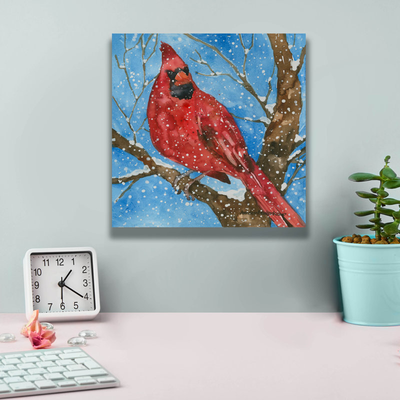 Winston Porter «Snowbird» par Annelein Beukenkamp, art mural sur toile, H 12 po x l 12 po x P 0,75 po