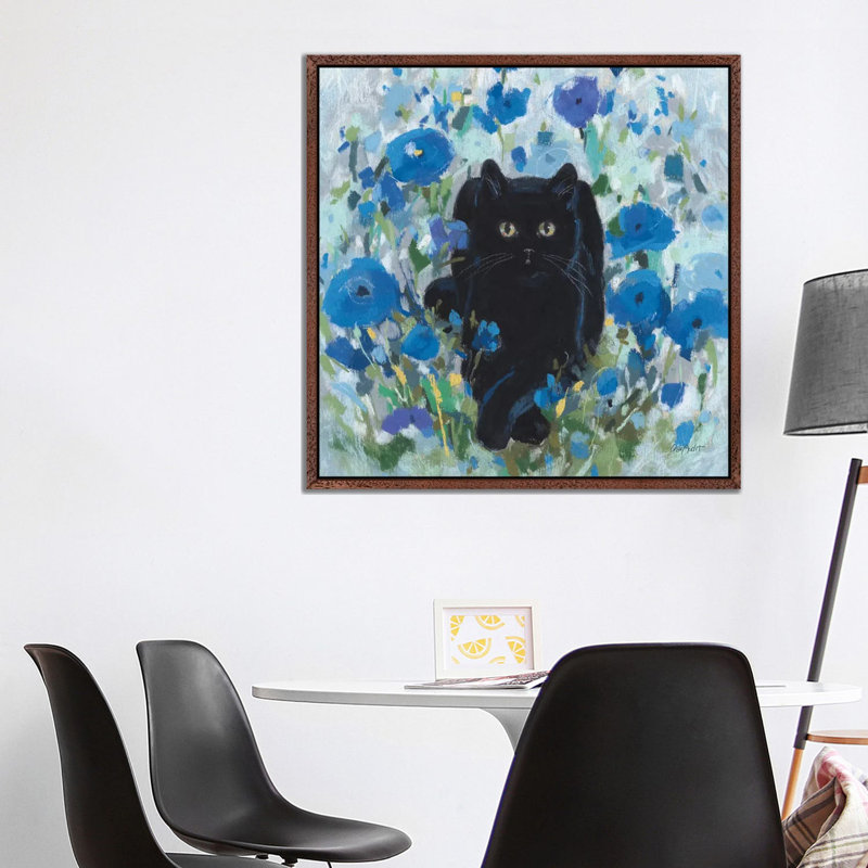 Blueming XIII by Lisa Audit - Print on Canvas, 93.98 cm H x 93.98 cm W, Classic Brown Wood Framed