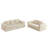 Compression Sofas Set, Beige Corduroy 5 Seat Modern Home Lounge