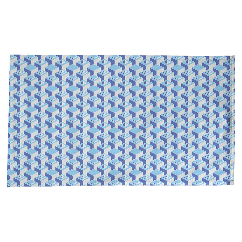 Nappe de gratte-ciels classiques, Bleu sarcelle/bleu