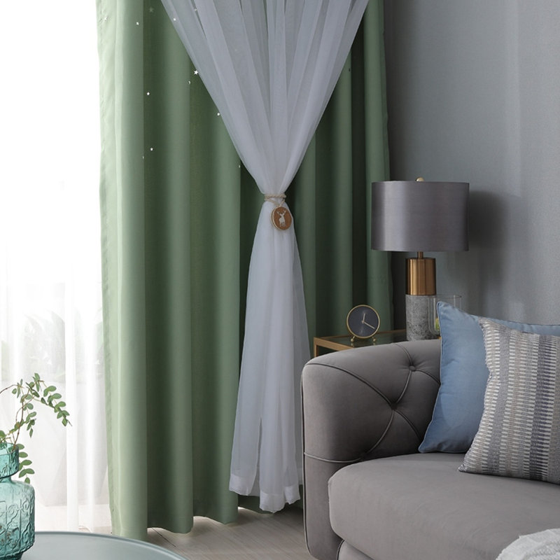 Calabro Room Darkening Curtain Single Panel, Green