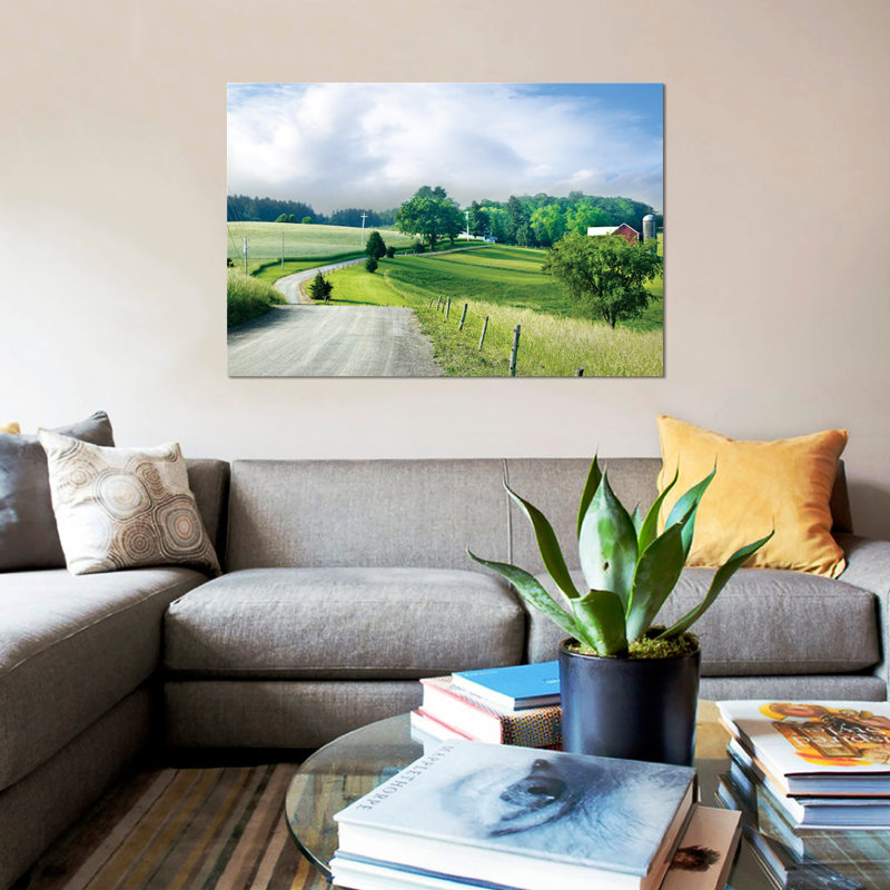 «Farm and Country II», reproduction de photo sur toile, H 18 po x l 26 po x P 1,5 po, Toile tendue, Pas de tapis