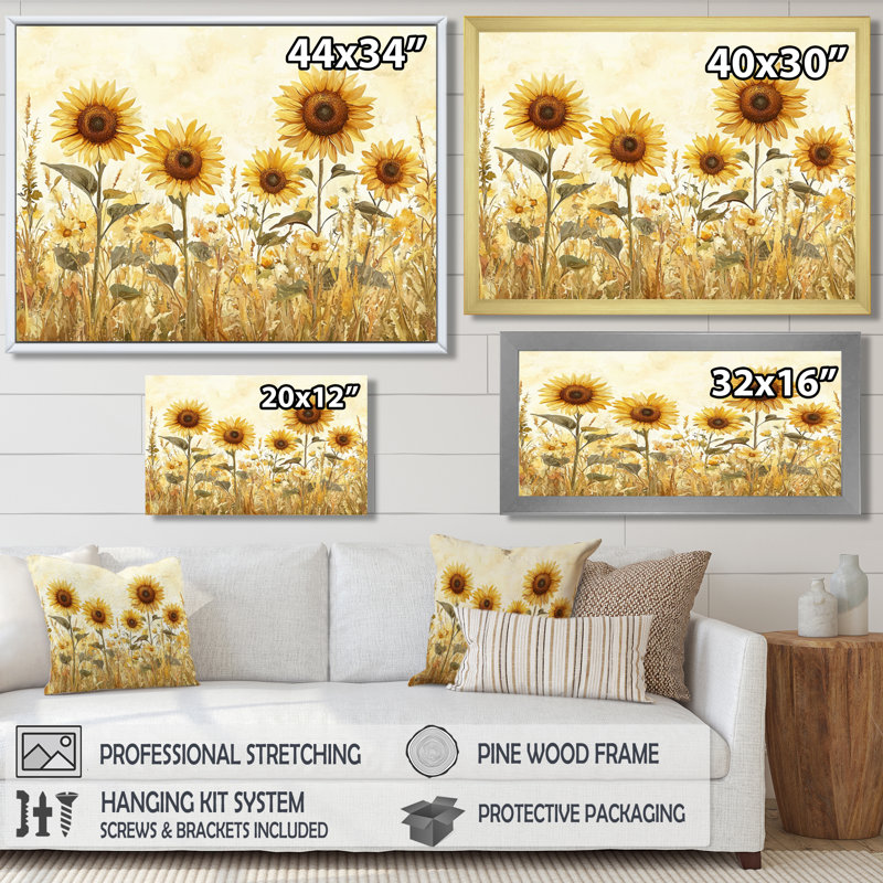 Diyonna - Floral Wall Art, Single Picture Framed Print, Black, 12" H x 20" W