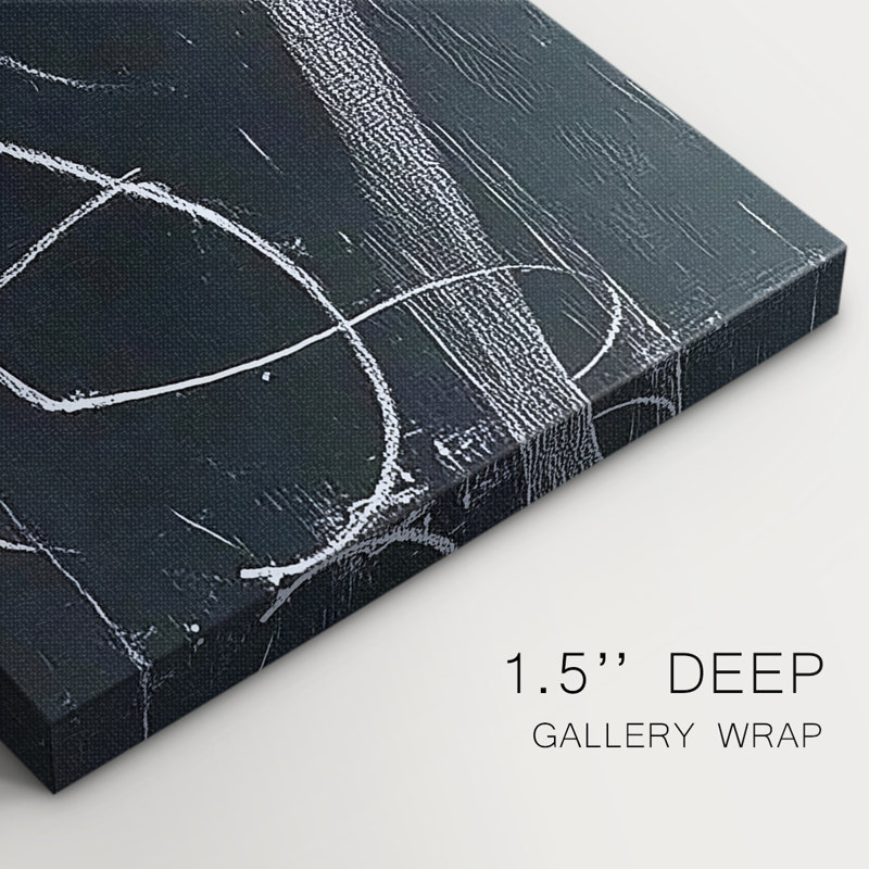 Série ABSTRACT DCVII - Toile tendue avec châssis de qualité supérieure - Prêt à être accroché, H 36 po x l 24 po