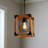 Pickar 1 - Light Rectangular Wood Pendant