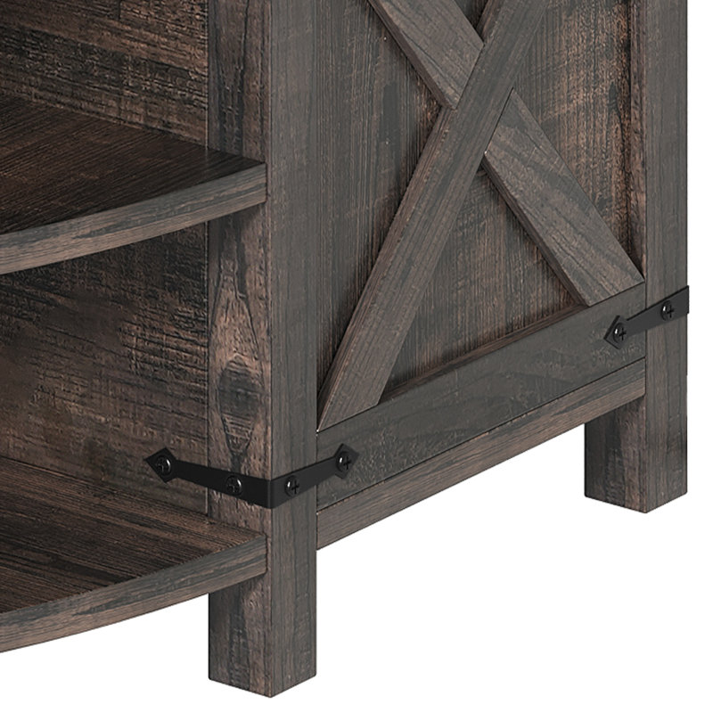  Table basse à plateau relevable Farmhouse avec station de rangement et de charge, Bois de chêne