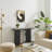 Gold and Black Intersecting Rings Mid-Century Modern Wall Art