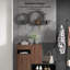 Décoration murale moderne 3D artistique en métal et résine noire