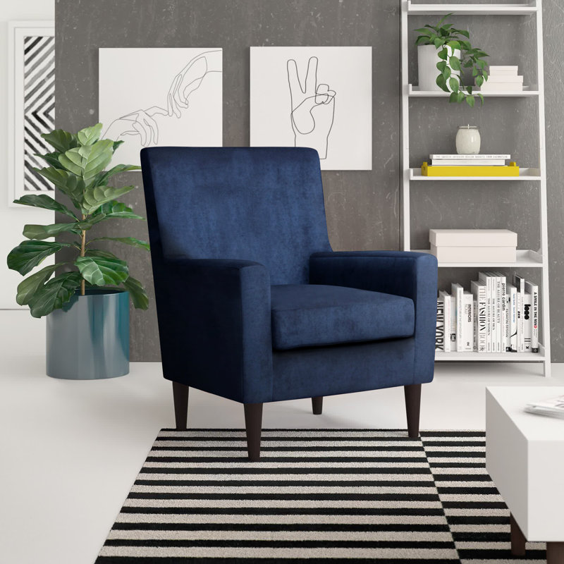 Donham Upholstered Accent Chair, Elizabeth Royal Microsuede