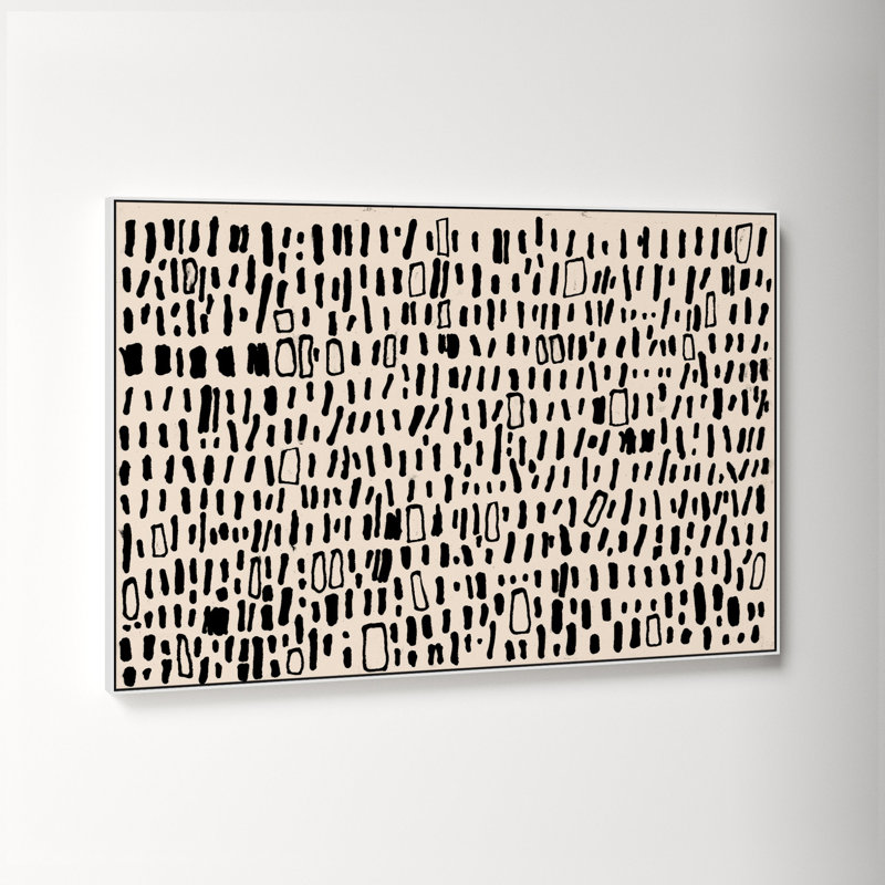 Tribal Code by Filippo Ioco, White, 41.5" H x 61.5" W x 2" D