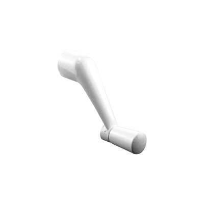 45D9CC63FD5F411CB3DCB4932B3EC7DD Alésage 3/8 po - Blanc - Manivelle à battant (paquet simple)