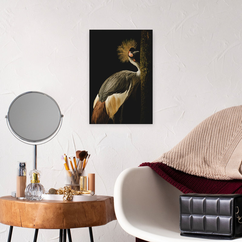 Contemporary Art Contemporary Bird Wall Art - Wrapped Canvas Print, 45.72 cm H x 30.48 cm W