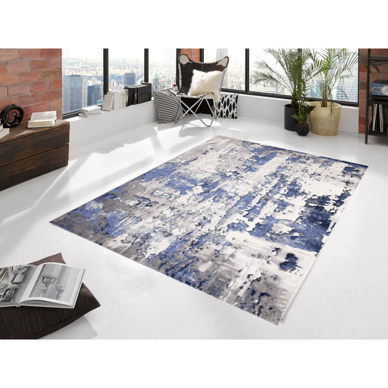 Chatalina Abstract Area Rug, Rectangle 60 x 110cm