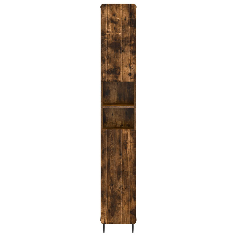 Linen Cabinet, Smoked Oak