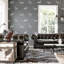 Rouleau de papier peint gris et gris Heritage