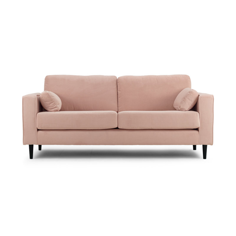 Millerville Velvet Sofa, 93"H x 193"W x 93"D, Blush