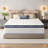 Premium 12 Inch Hybrid King Mattress with Individually Pocketed Springs and Memory Foam - Medium Firm Support, Hypoallergenic, Eco-Conscious Design for All Sleep Positions-374494548-374494550