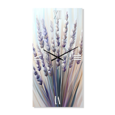 Dried Lavender Reverie - Boho Decorative Wall Clock