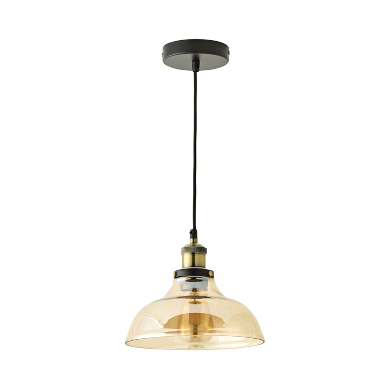 Hanson - Light Pendant, Yes, Amber Shade