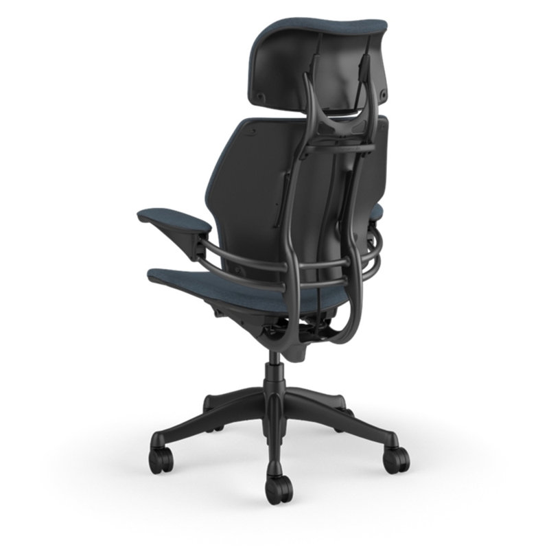 Chaise de travail ergonomique Freedom, Bleu - 76