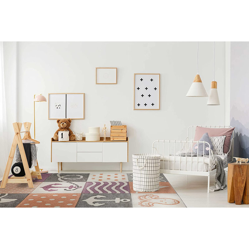 Tapis de chambre d'enfant pour chambre d'enfant, Rectangle 5 pi 3 po x 7 pi 3 po
