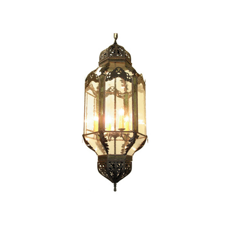 Iberia 6 - Light Chandelier, Antique Brass