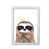 White Grain Frame