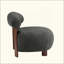 Chaise d'appoint moderne en tissu avec dossier incurvé et confort moelleux, pour une détente élégante-1191572252